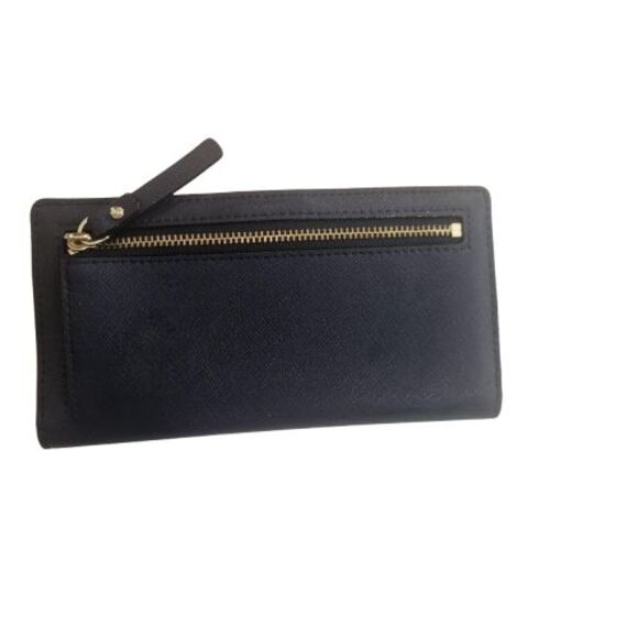 Kate Spade Natalia Navy Blue Trifold Wallet - Picture 2 of 7